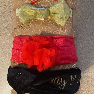 First Christmas Baby Headbands 3-pack